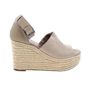 Gray espadrille wedges-6.5